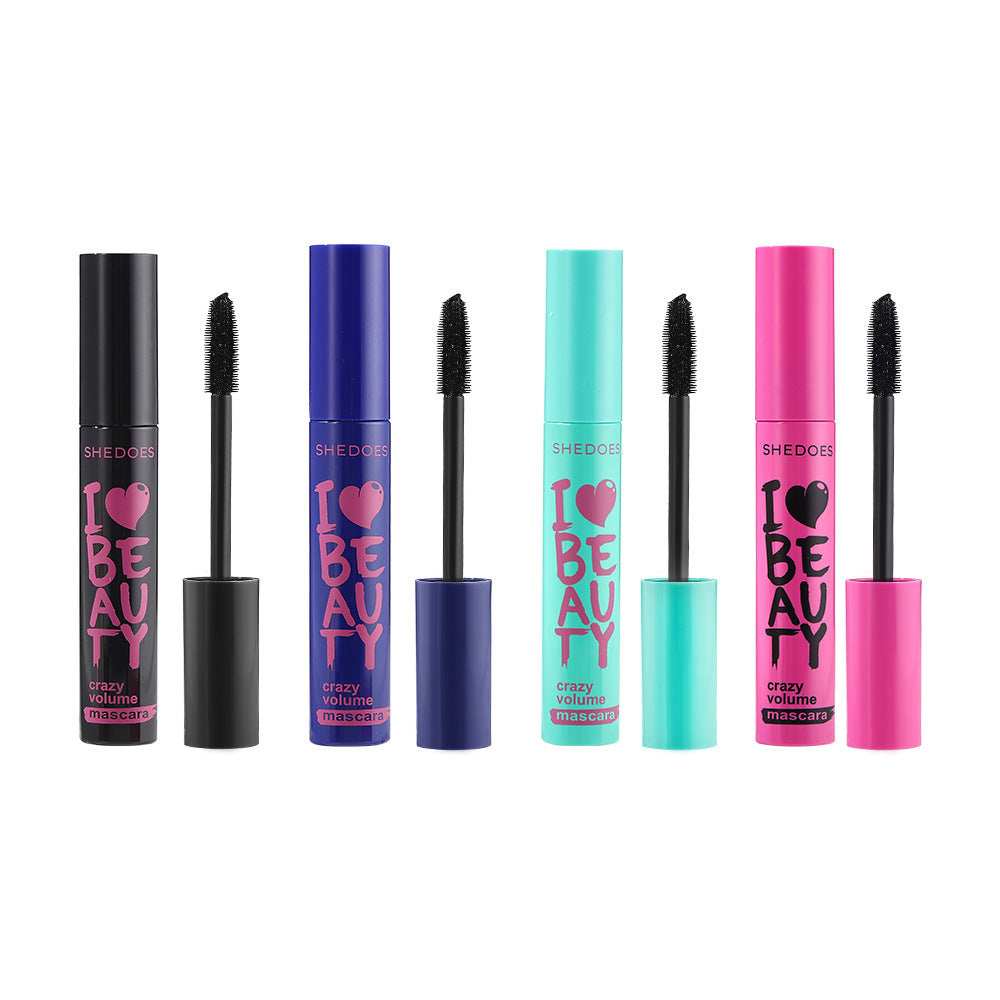 Waterproof Thick Lengthened Not Smudge Large Capacity Four-color Mascara